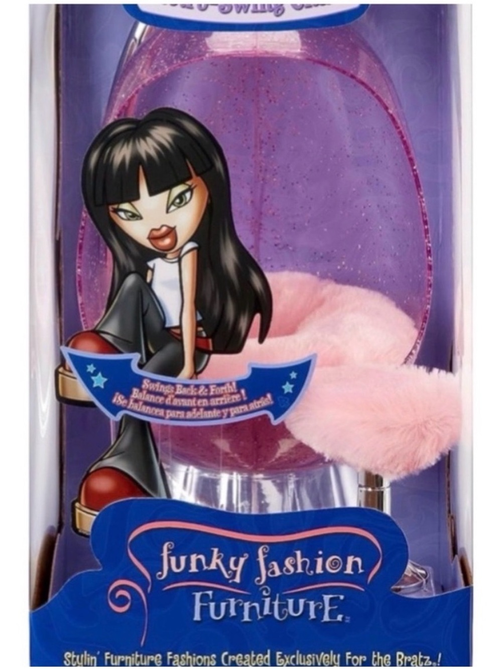 Bratz Funky Fashion Furniture Retro Swing Chair NIB MGA Doll Furniture Pink - Picture 3 of 8